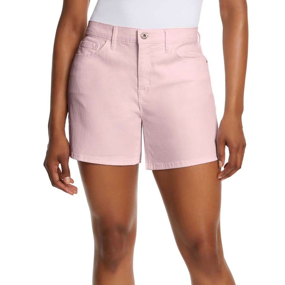 Jessica Simpson Womens Pink High Rise Side Slit Denim Shorts Size 8 NWT